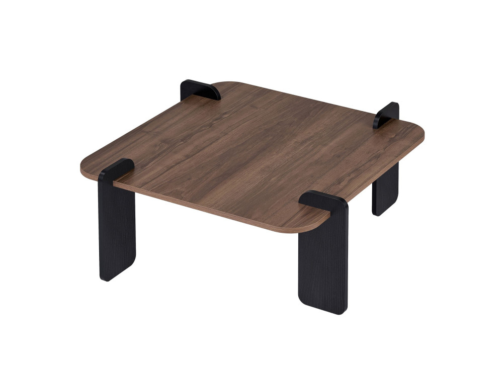 Marais" houten salontafel - 90 x 90 x 35 cm - Bruin