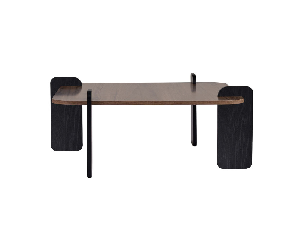 Marais" houten salontafel - 90 x 90 x 35 cm - Bruin