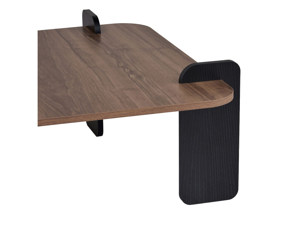 Marais" houten salontafel - 90 x 90 x 35 cm - Bruin