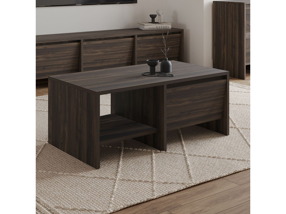 Houten salontafel "Laris" - 90 x 45 x 35 cm - Bruin