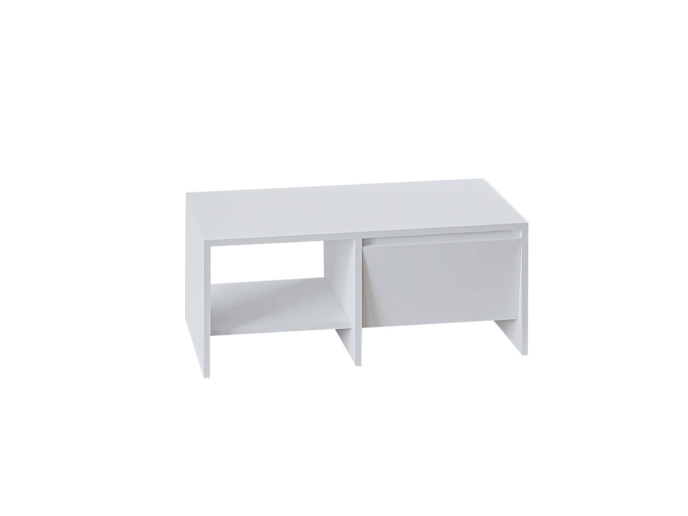Houten salontafel "Laris" - 90 x 45 x 35 cm - Wit