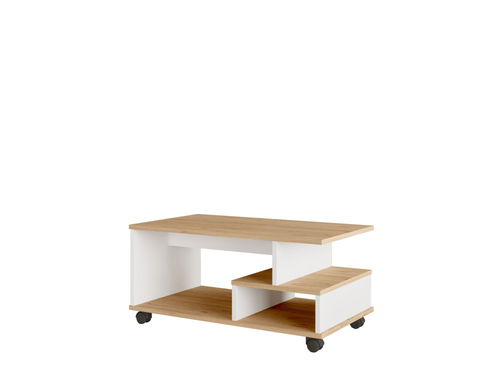 MIN9" houten salontafel - 90 x 51 x 42 cm - Wit