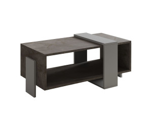 Houten salontafel "Meleni" - 90 x 49 x 40 cm - Grijs