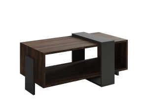 Houten salontafel "Meleni" - 90 x 49 x 40 cm - Bruin