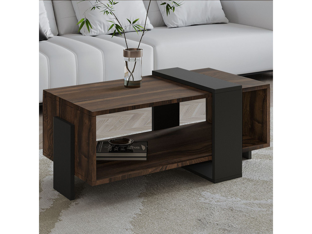 Houten salontafel "Meleni" - 90 x 49 x 40 cm - Bruin