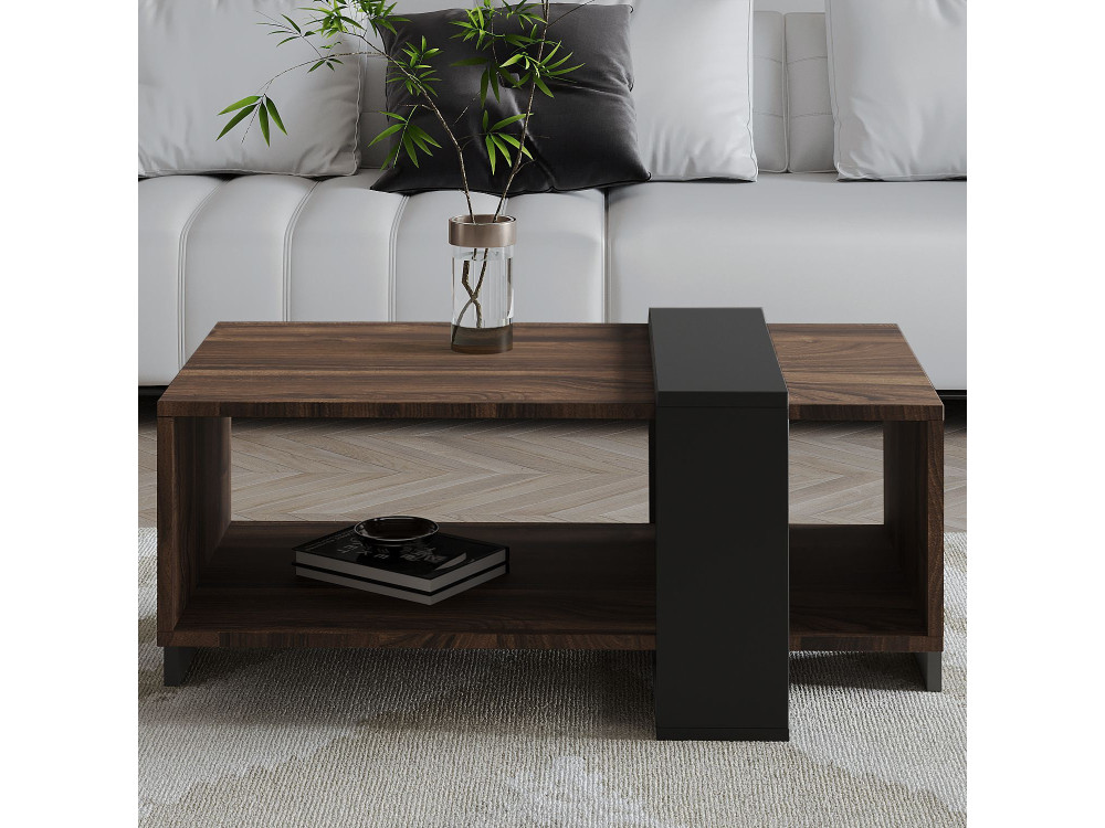 Houten salontafel "Meleni" - 90 x 49 x 40 cm - Bruin