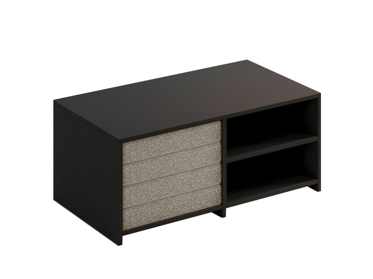Gord" houten salontafel set - 90 x 45 x 44.1 cm - Antraciet