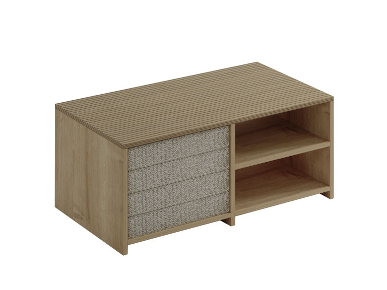 Gord" houten salontafel - 90 x 45 x 44 cm - Beige