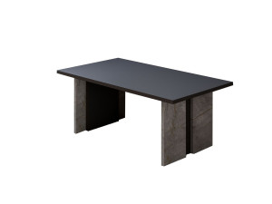 Houten salontafel "Ravello" - 90 x 50 x 40 cm - Gemarmerd antracietgrijs