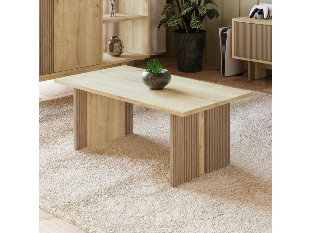 Houten salontafel "Ravello" - 90 x 50 x 40 cm - Beige