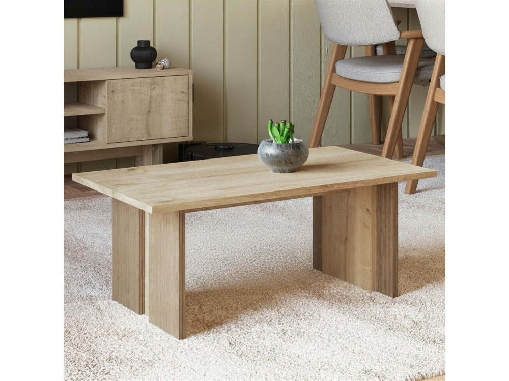 Houten salontafel "Ravello" - 90 x 50 x 40 cm - Beige