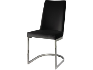 Stoel "Round" - Zwart - Set 2 stuks