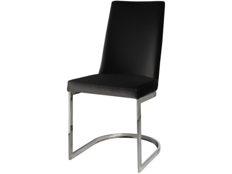 Stoel "Round" - Zwart - Set 2 stuks