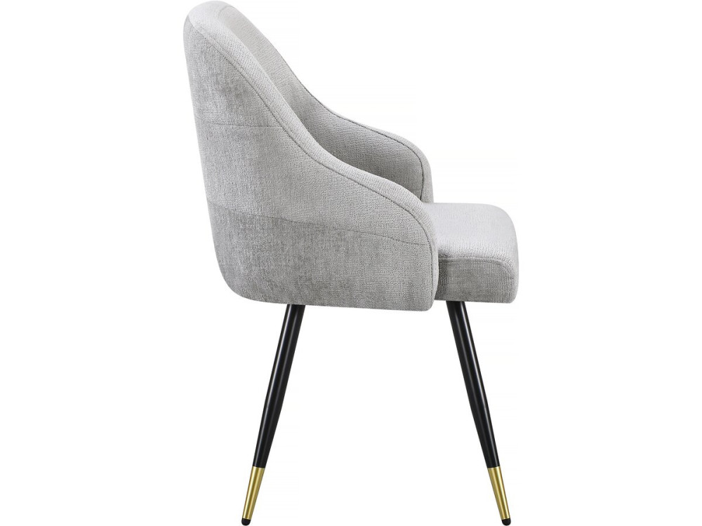 Set van 2 stoffen stoelen "Harmony" - 54 x 57 x 90 cm - Beige
