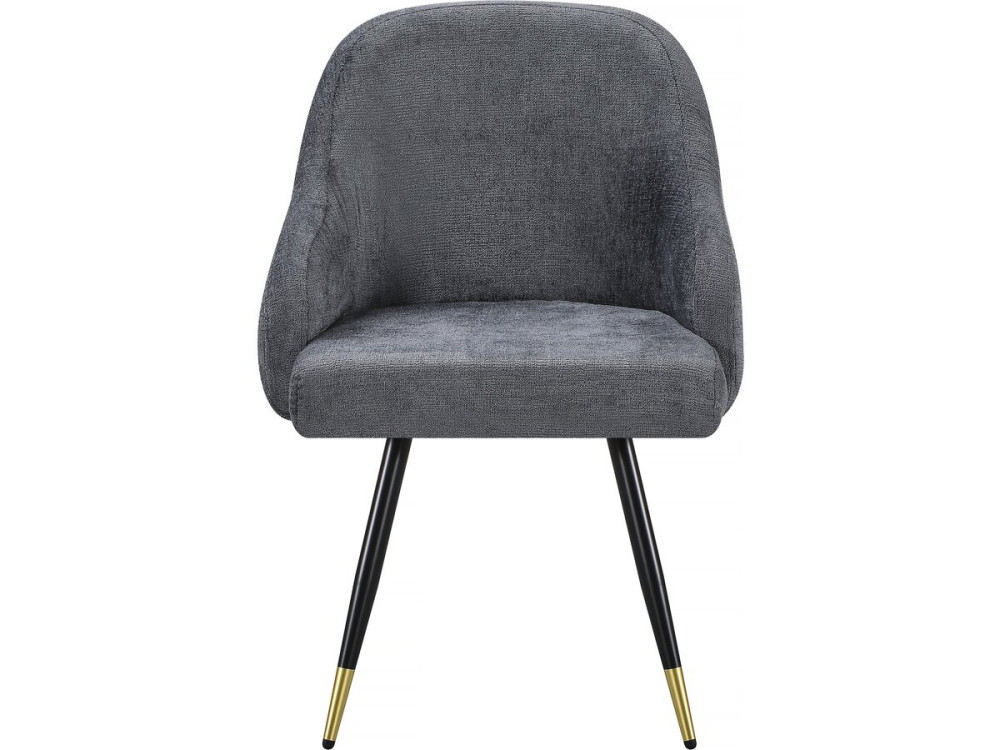 Set van 2 stoffen stoelen "Harmony" - 54 x 57 x 90 cm - Grijs