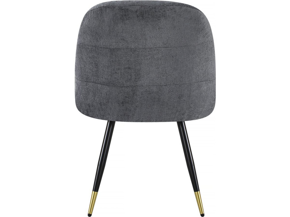 Set van 2 stoffen stoelen "Harmony" - 54 x 57 x 90 cm - Grijs