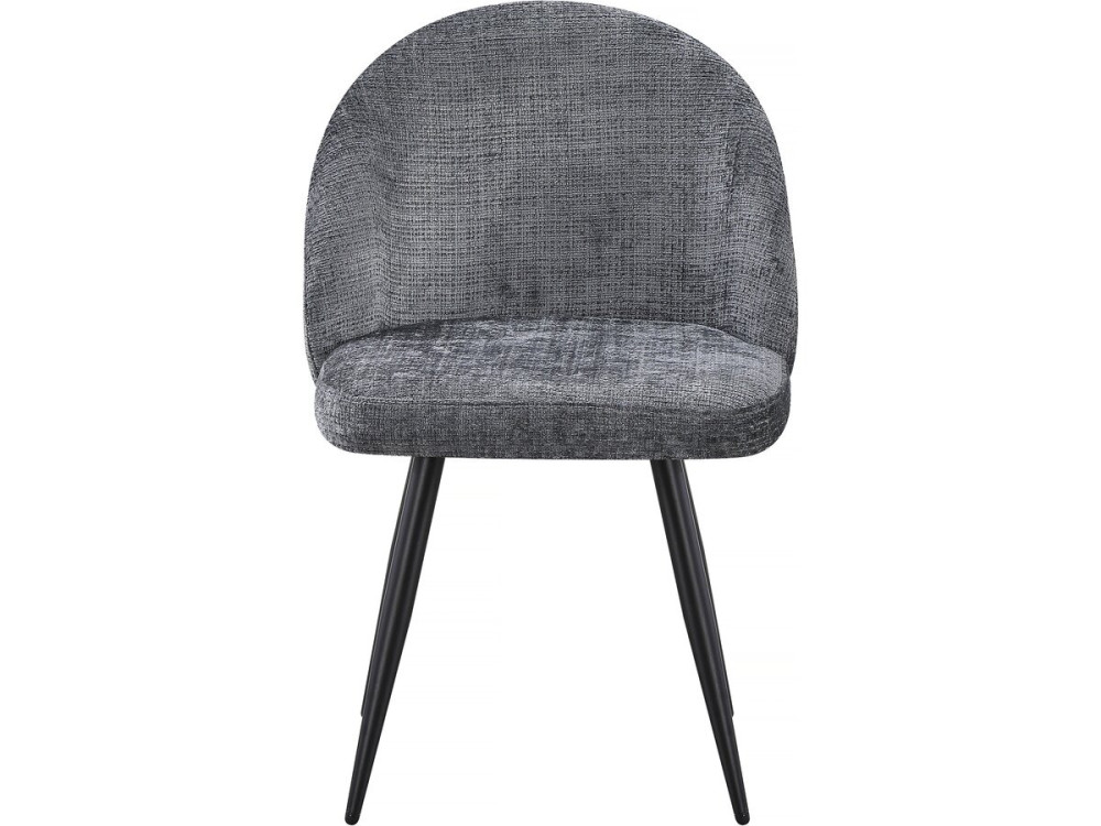 Set van 2 stoffen stoelen "Samuel" - 53 x 51 x 82 cm - Grijs