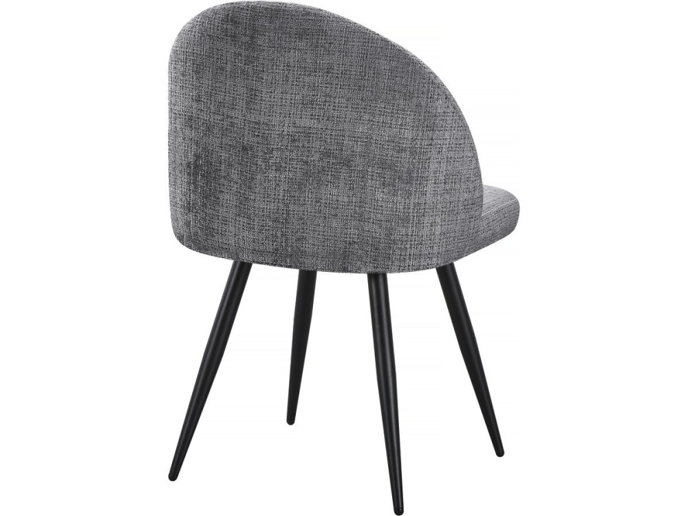 Set van 2 stoffen stoelen "Samuel" - 53 x 51 x 82 cm - Grijs