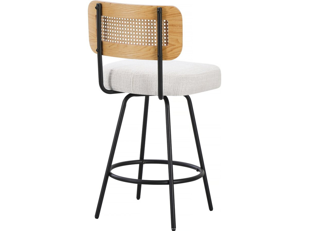 Set van 2 stoffen kinderstoelen "Wilfried" - 51 x 44 x 95 cm - Beige
