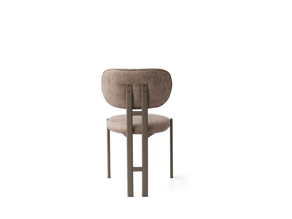 Muriz" metalen stoelenset (2 stuks) - Mink