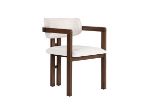 Houten stoel "Toscana" - 54 x 54 x 76 cm - Wit