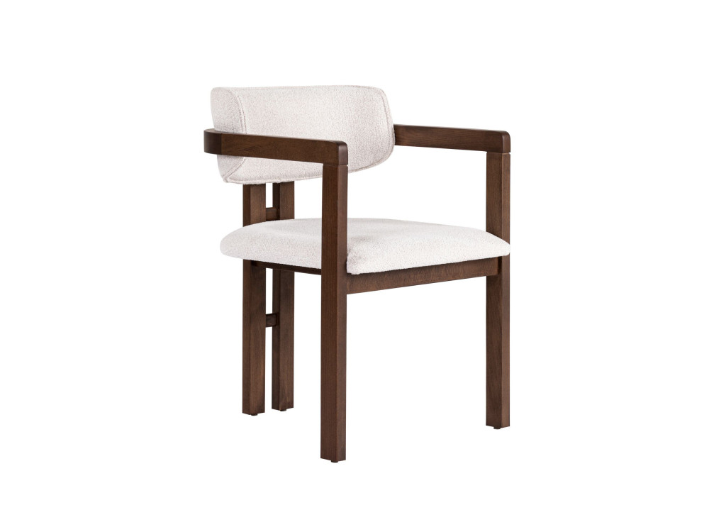 Houten stoel "Toscana" - 54 x 54 x 76 cm - Wit