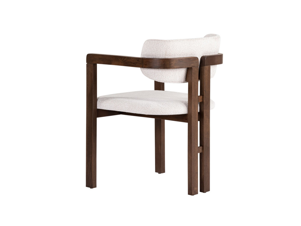 Houten stoel "Toscana" - 54 x 54 x 76 cm - Wit