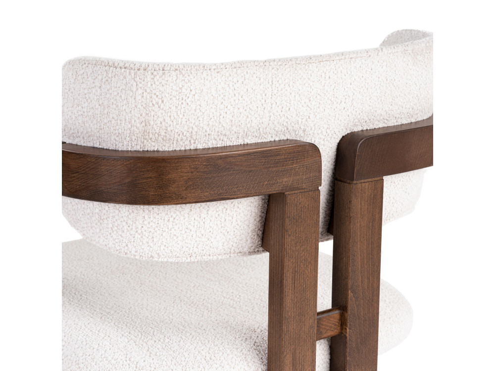 Houten stoel "Toscana" - 54 x 54 x 76 cm - Wit
