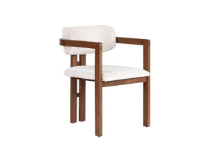 Houten stoel "Toscana" - 54 x 54 x 76 cm - Wit