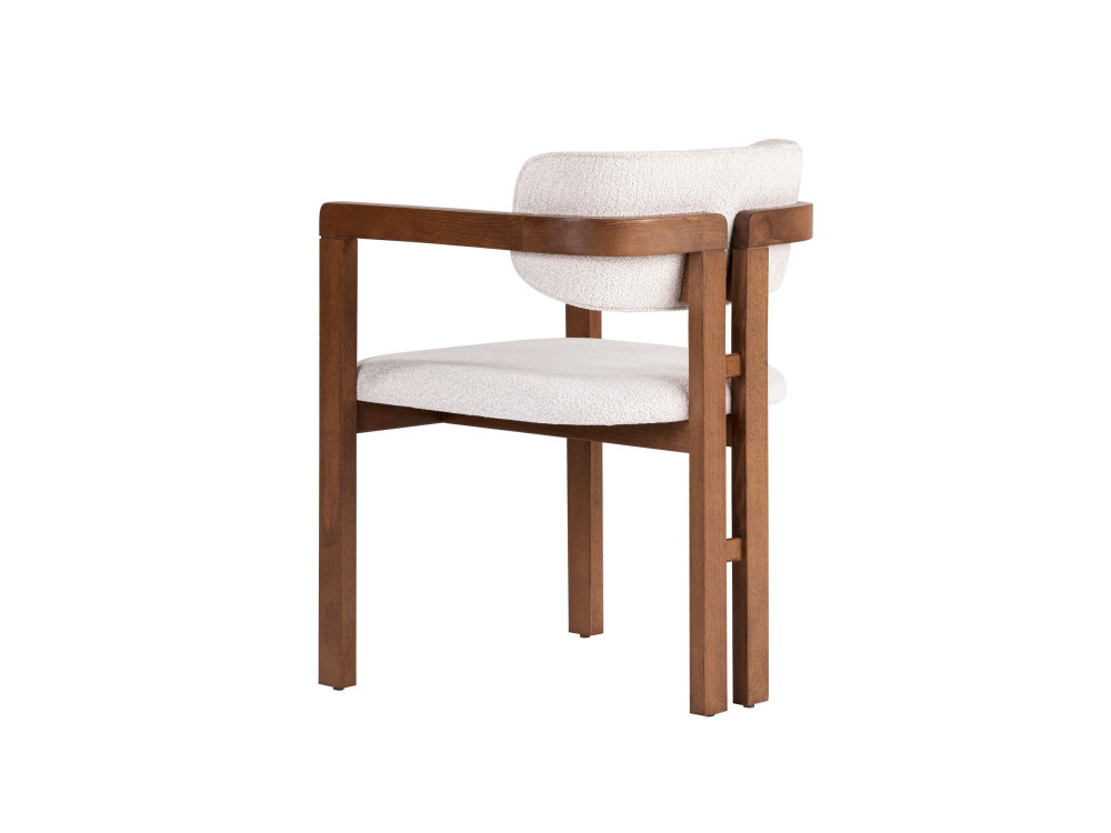 Houten stoel "Toscana" - 54 x 54 x 76 cm - Wit