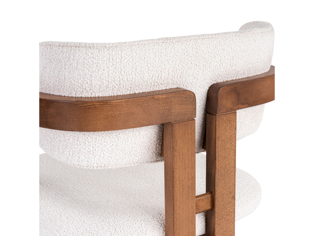 Houten stoel "Toscana" - 54 x 54 x 76 cm - Wit