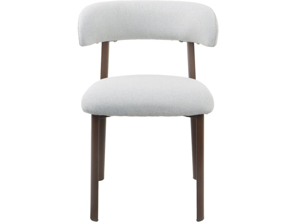Set van 2 "Aurea" eetkamerstoelen van imitatiehout - Lichtgrijs