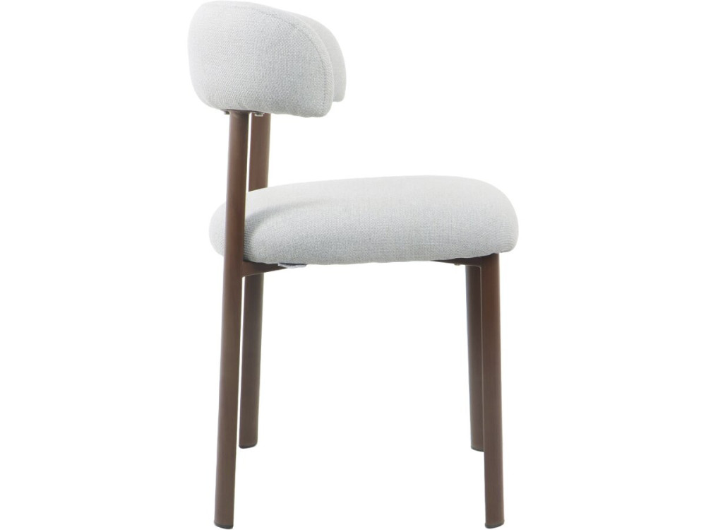 Set van 2 "Aurea" eetkamerstoelen van imitatiehout - Lichtgrijs