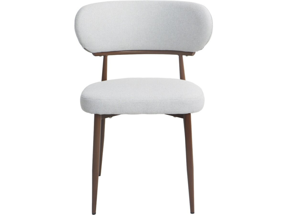 Set van 2 "Elora" eetkamerstoelen van imitatiehout - Lichtgrijs