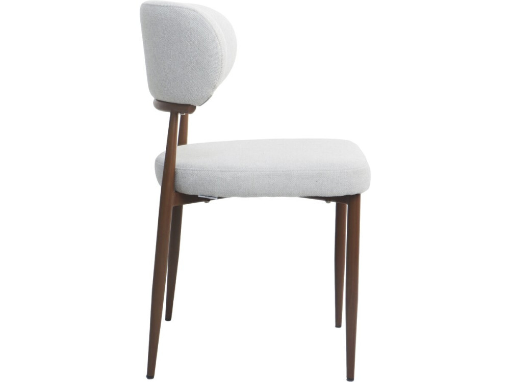 Set van 2 "Elora" eetkamerstoelen van imitatiehout - Lichtgrijs