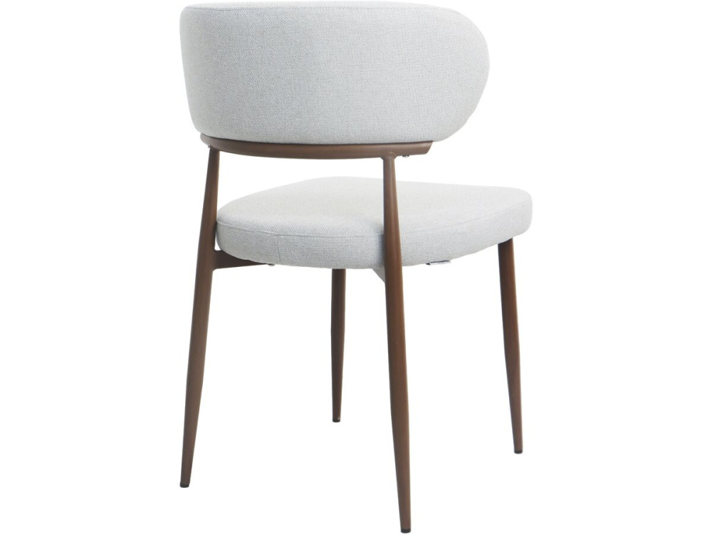 Set van 2 "Elora" eetkamerstoelen van imitatiehout - Lichtgrijs