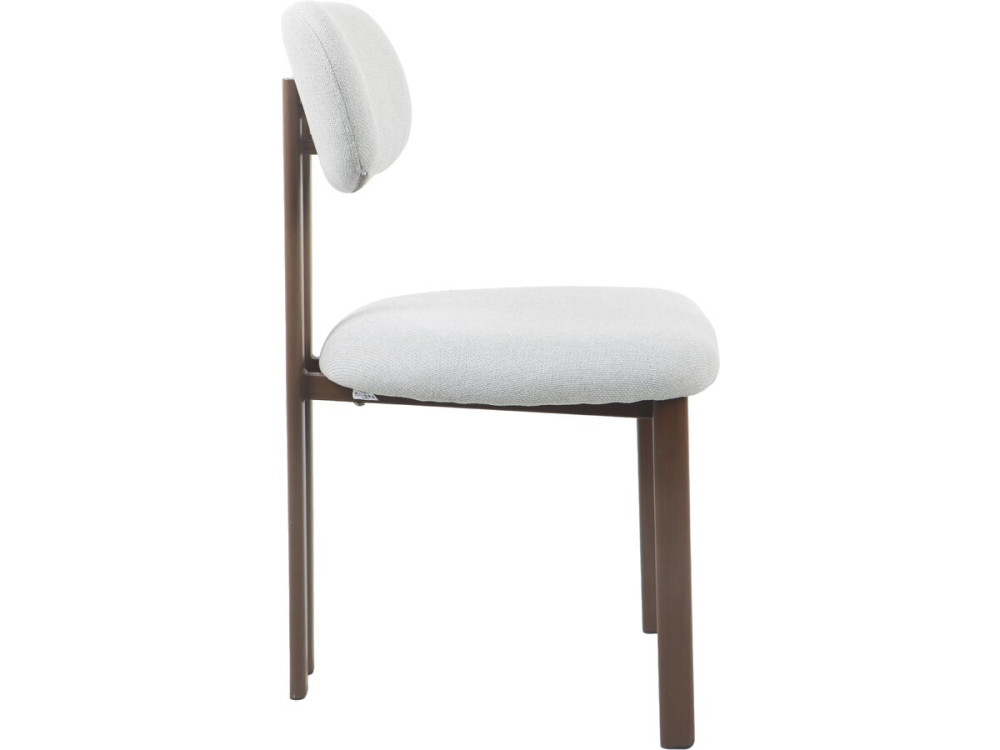 Set van 2 "Veralia" eetkamerstoelen van imitatiehout - Lichtgrijs