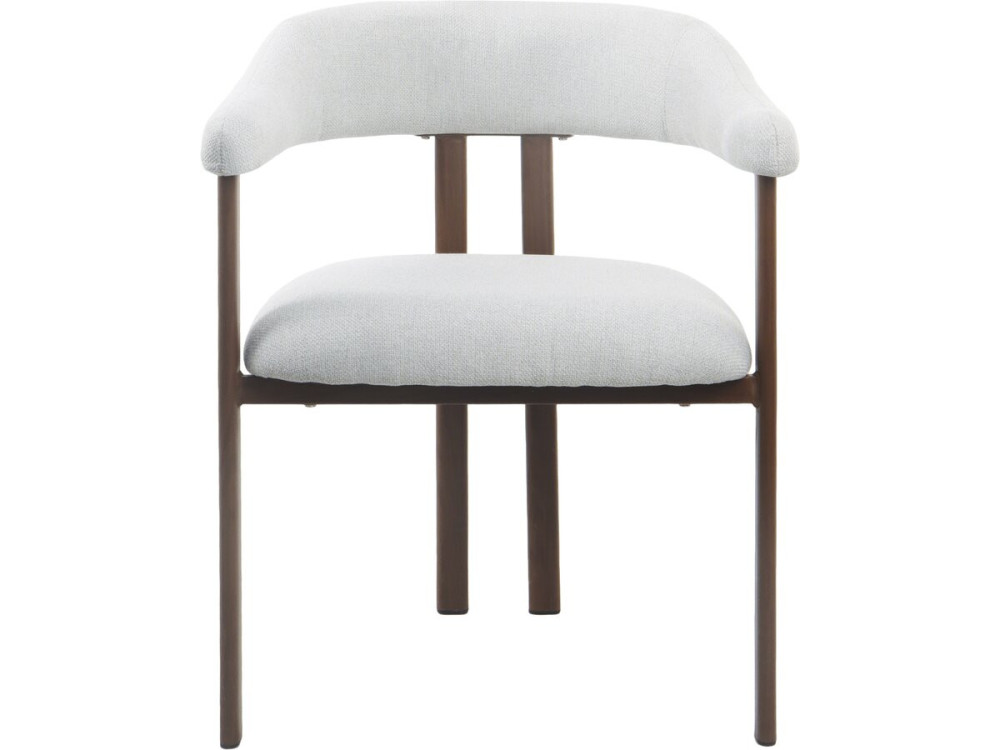 Set van 2 "Serelia" eetkamerstoelen van imitatiehout - Lichtgrijs