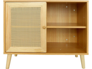 Dressoir houten commode buffetkast "Iguane" - 80 x 40 x 66 cm - Bruin - kastanjebruin