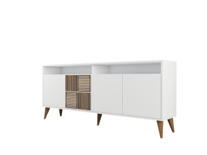 Houten console "Milan" - 180 x 35 x 78 cm - Wit