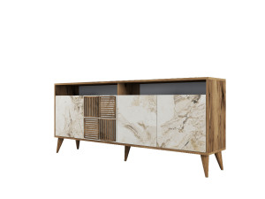 Houten console "Milan" 180 x 35 x 78 cm - Notelaar