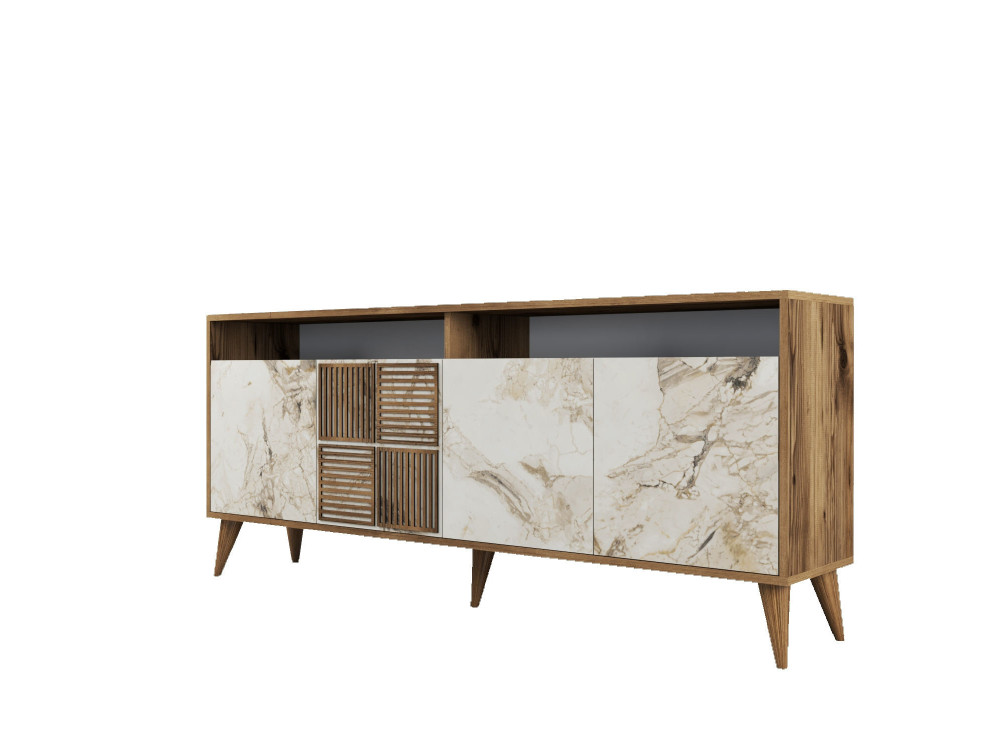 Houten console "Milan" 180 x 35 x 78 cm - Notelaar