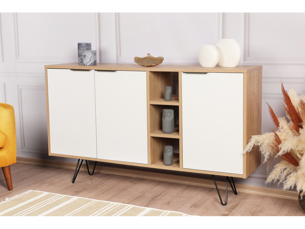 Houten console Clara 142 x 35,6 x 83 cm - Eik