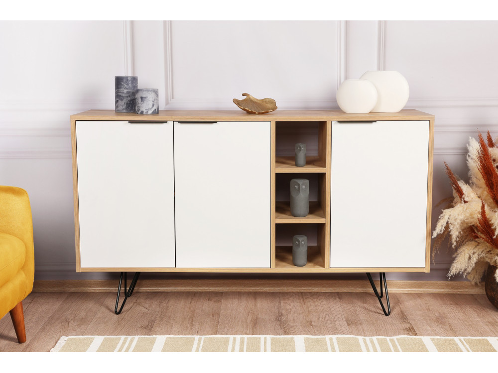 Houten console Clara 142 x 35,6 x 83 cm - Eik