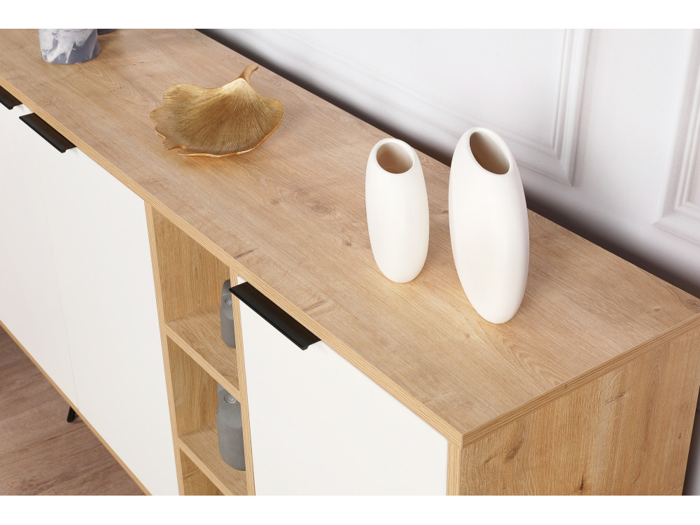 Houten console Clara 142 x 35,6 x 83 cm - Eik