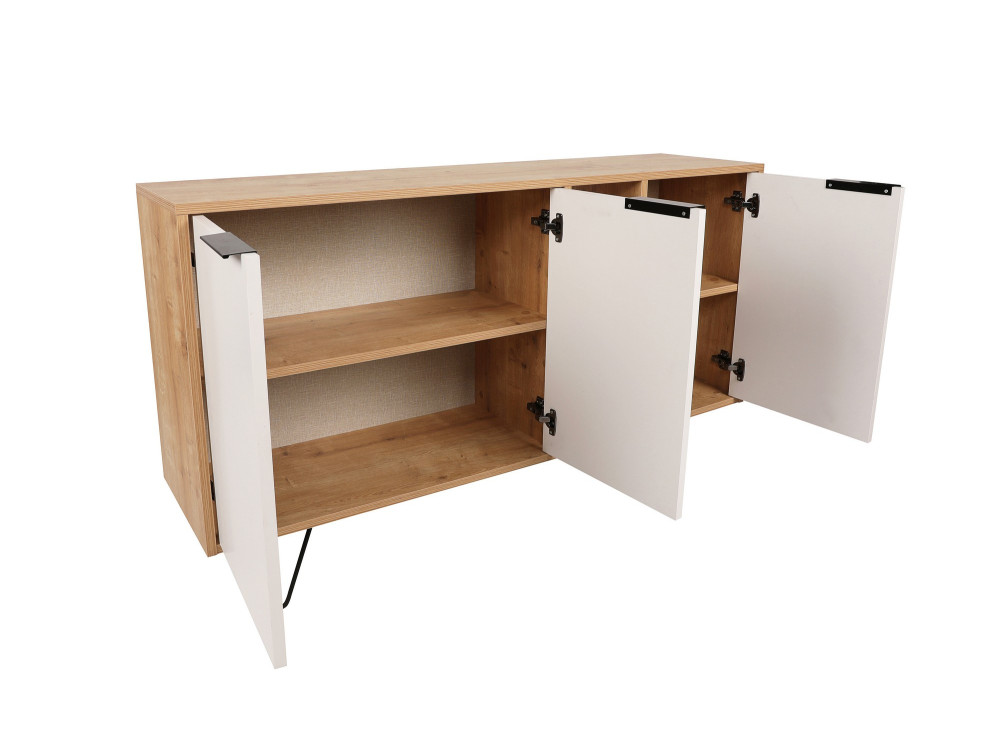 Houten console Clara 142 x 35,6 x 83 cm - Eik