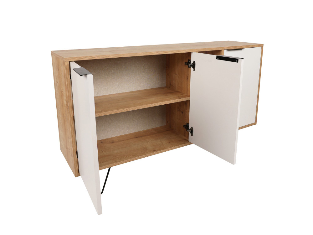 Houten console Clara 142 x 35,6 x 83 cm - Eik
