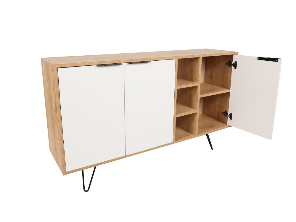 Houten console Clara 142 x 35,6 x 83 cm - Eik