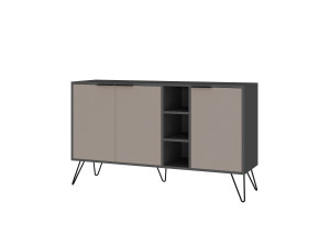 Houten dressoir "Clara" - 142 x 36 x 83 cm - Licht mokkabruin