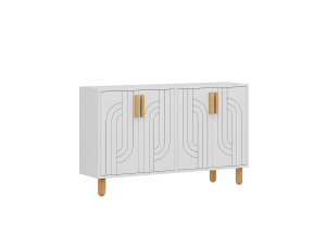 Rodney" houten dressoir - 120 x 29 x 73 cm - Wit